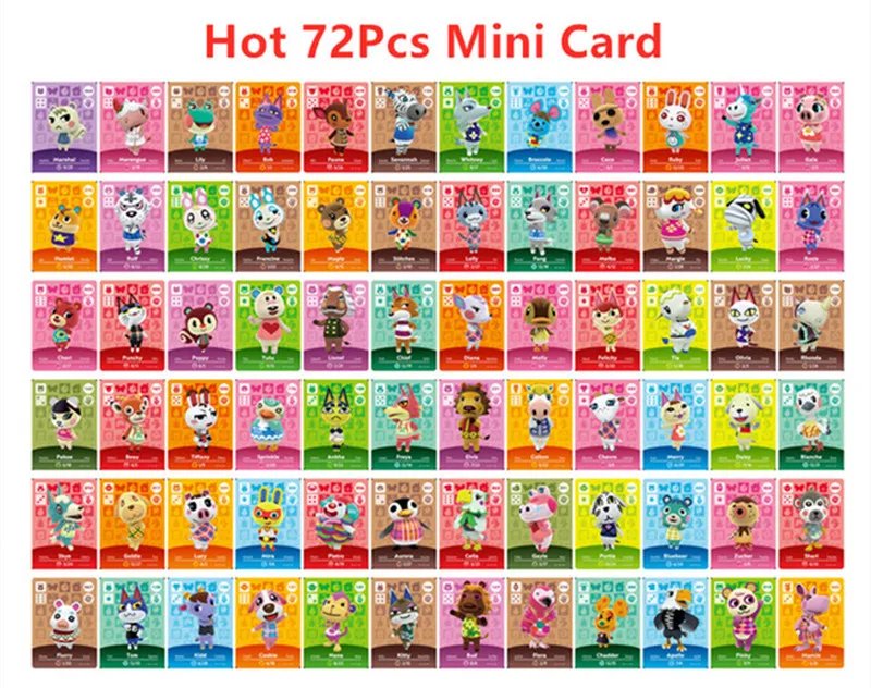 Hot Game Animals Crossing New Horizons Amiibo Card Ankha Marshal Maple NS Switch 3DS Game Set Mini NFC Cards Series 1 2 3 4 5