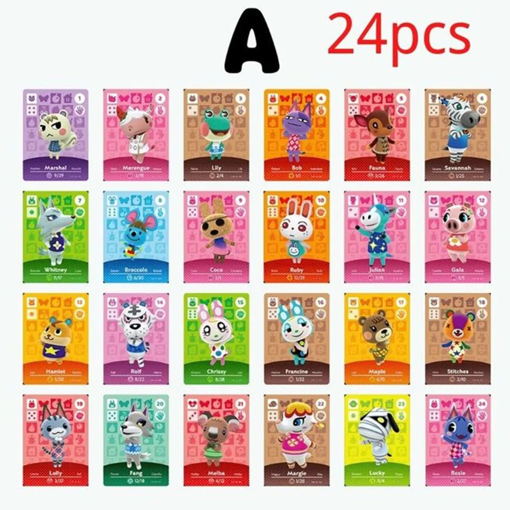 Hot Game Animals Crossing New Horizons Amiibo Card Ankha Marshal Maple NS Switch 3DS Game Set Mini NFC Cards Series 1 2 3 4 5