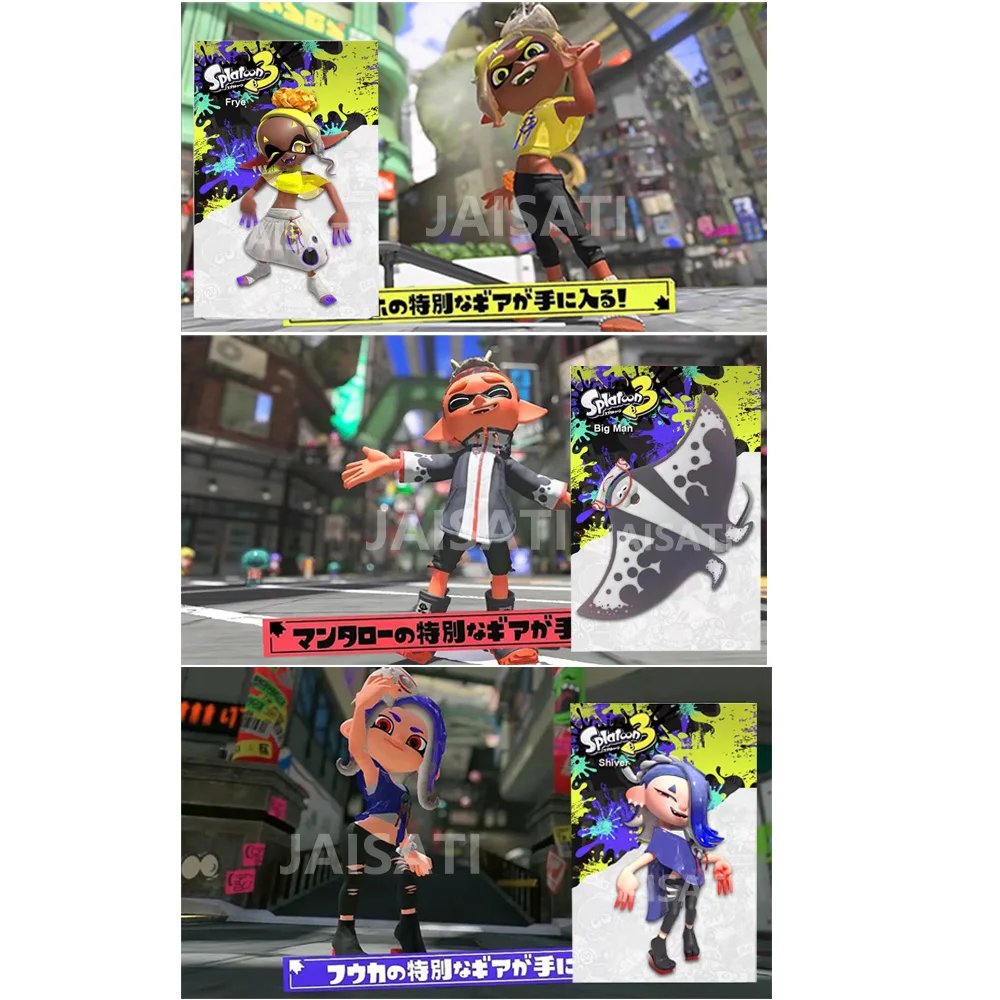New Deep Cut amibo card amxxbo Splatoons 3 amxxbo Shiver Big Man Frye Splatoons ns switch NFC rfid card Splatoons 1 - 3 Linkage