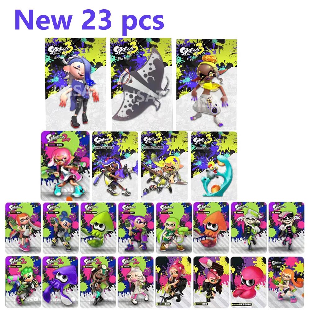 New Deep Cut amibo card amxxbo Splatoons 3 amxxbo Shiver Big Man Frye Splatoons ns switch NFC rfid card Splatoons 1 - 3 Linkage