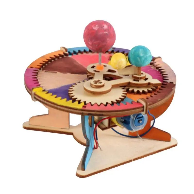 Montessori Astronomy Gifts Sun Earth Moon Planet Solar System Model DIY Kid Science Geography Toys STEM Education School Teacher