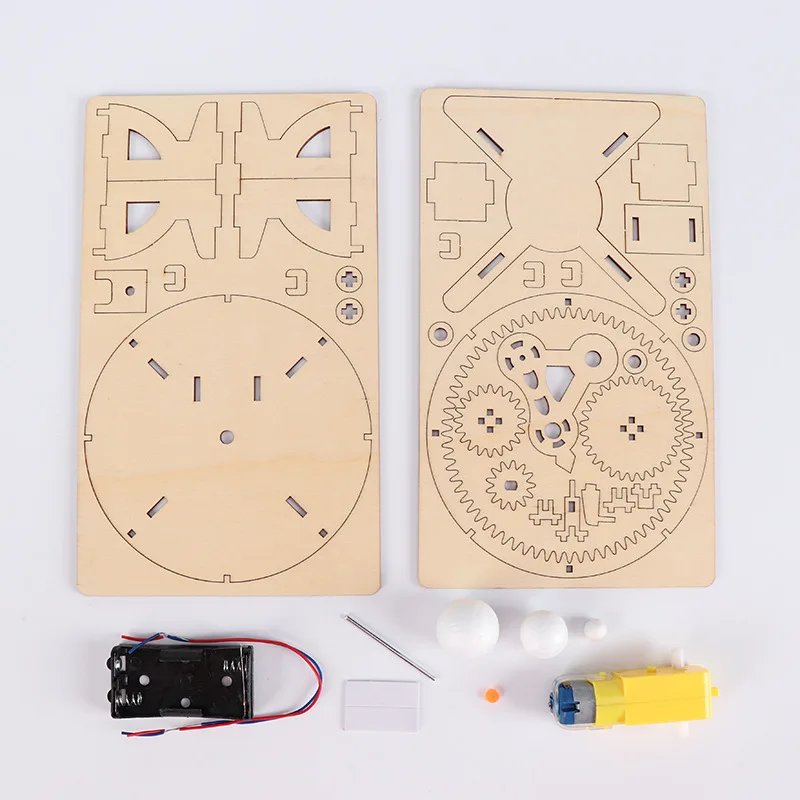 Montessori Astronomy Gifts Sun Earth Moon Planet Solar System Model DIY Kid Science Geography Toys STEM Education School Teacher