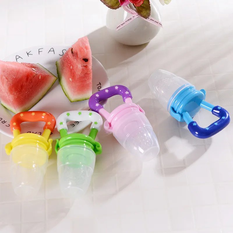 Baby Teether for Teeth Bebe Pacifier Fresh Food Feeder Babies accessories newborn Silicone Rice Cereal Fruit Bottle Squeeze
