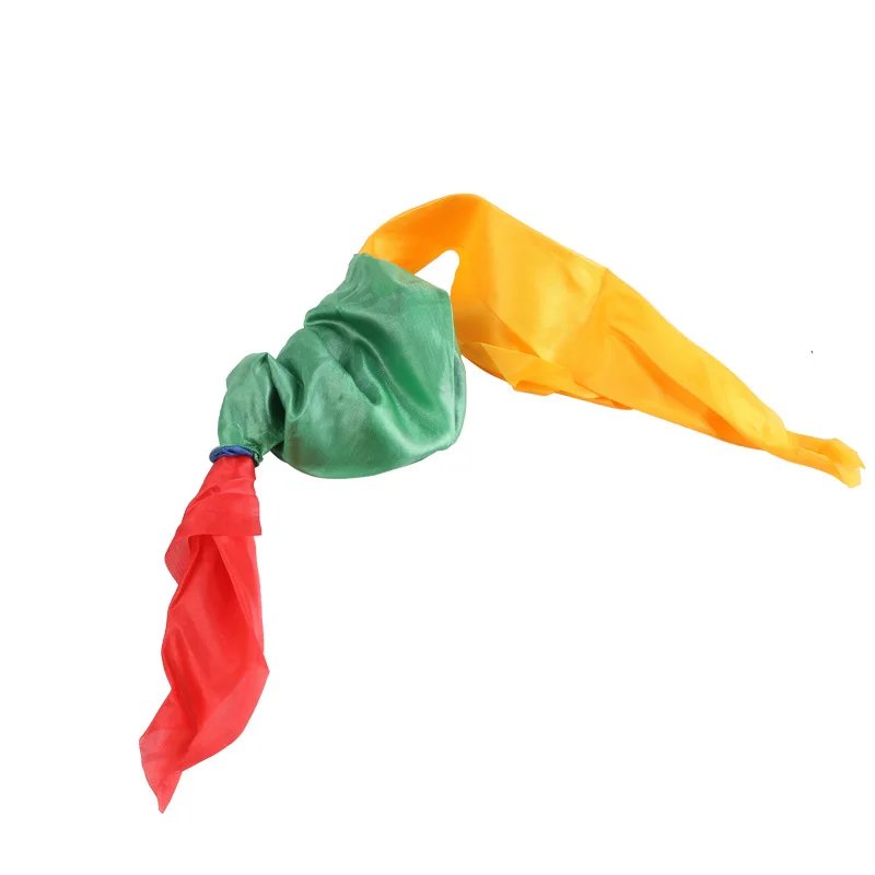 4 Colors Changing Magic Silk Scarf Magic Trick By Mr. Tricks Joke Props Magician Supplies Kids Children Beginner Learning Tools