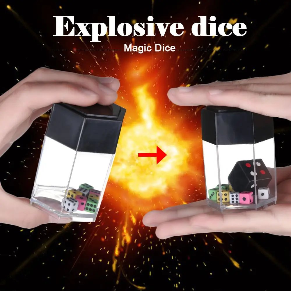 Hot Selling Kids Magic Tricks Set Close-up Funny Toy Prank Multi-Spec Explosion Dice Children Magic Show Prop