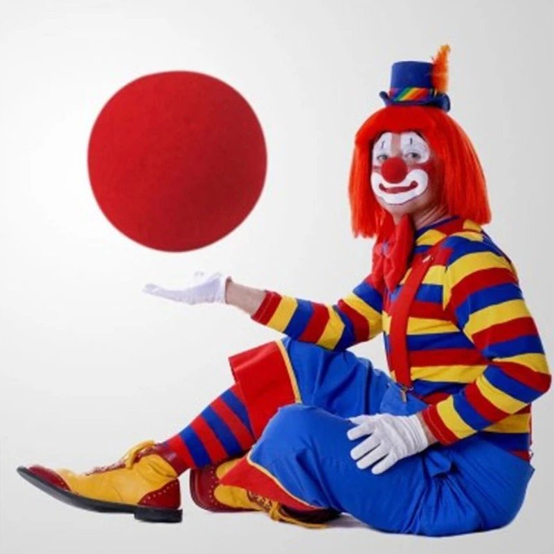 10PCS Kids Red Magic Ball Props Tricks Magicial Toys for Children Sponge Ball Street Classical Illusion Stage Comedy Trick Props