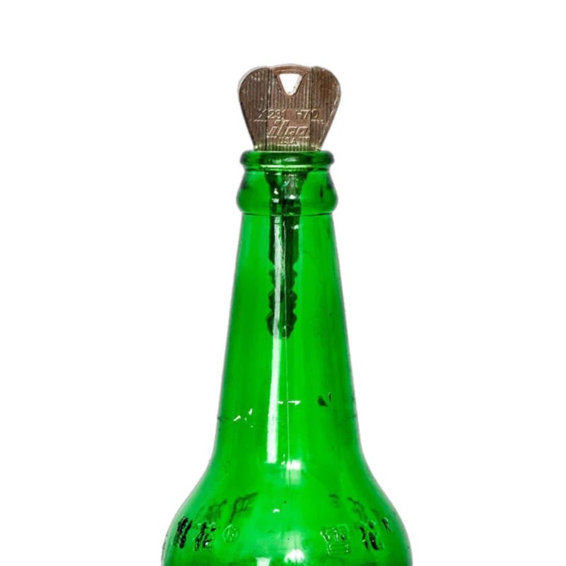 1set Magic Folding Key Magic Tricks For Kids Crossing Into The Bottle Ring Magic Tricks Props Toys For Kids Close-up Performance