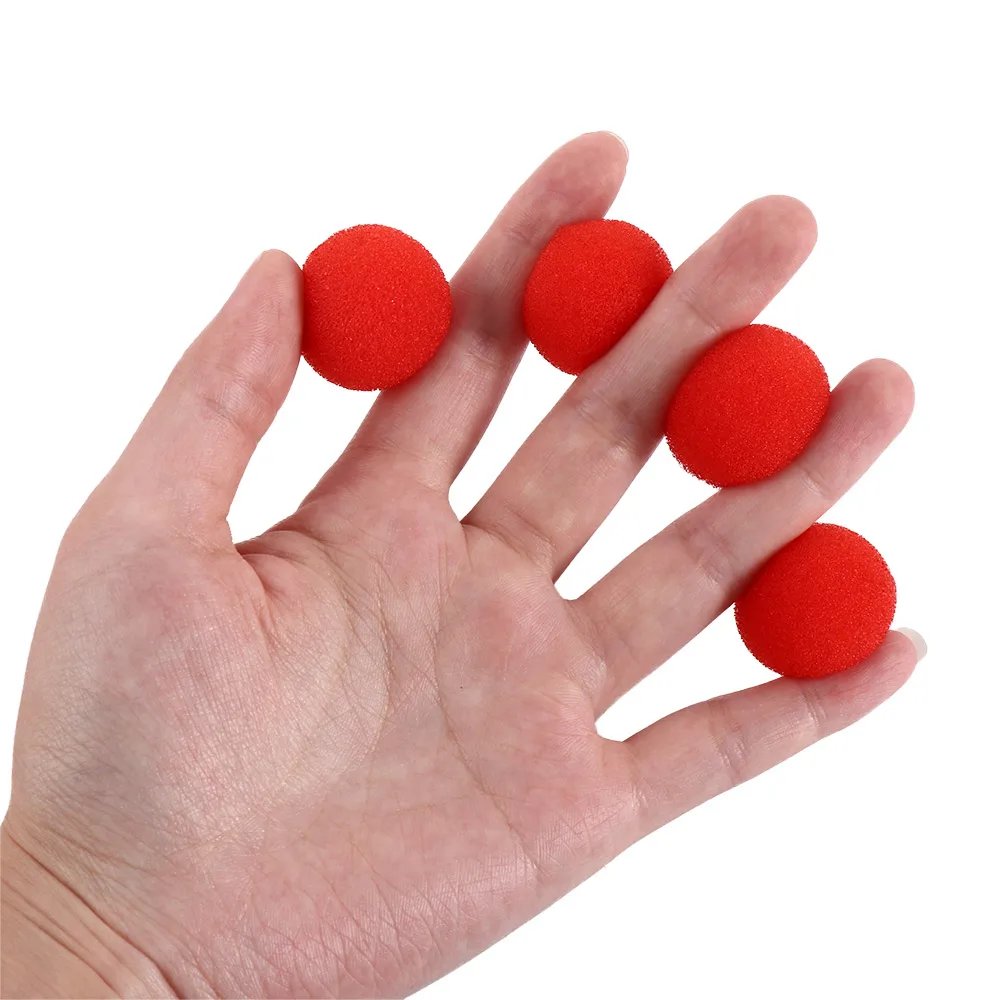 10 PCS 2.5/3.5/4.5cm Finger Sponge Ball Magic Tricks Classical Magician Illusion Comedy Close-up Stage Card Magic Accessories