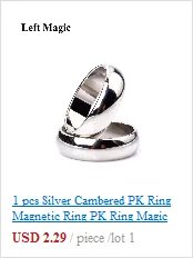 1 Pcs Hot Strong Magnetic Magic Ring Silver And Black Magician Ring Coin Magic Magic Tricks For Magic Show Close Up Magic B1024