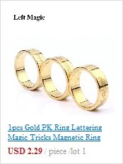 1 Pcs Hot Strong Magnetic Magic Ring Silver And Black Magician Ring Coin Magic Magic Tricks For Magic Show Close Up Magic B1024