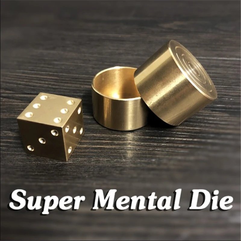 Super Mental Die (Brass) Magic Tricks Stage Close Up Magia Dice Number Prediction Magie Metalism Gimmick Prop Accessories Super Mental Die (Brass) Magic Tricks Stage Close Up Magia Dice Number Prediction Magie Metalism Gimmick Prop Accessories