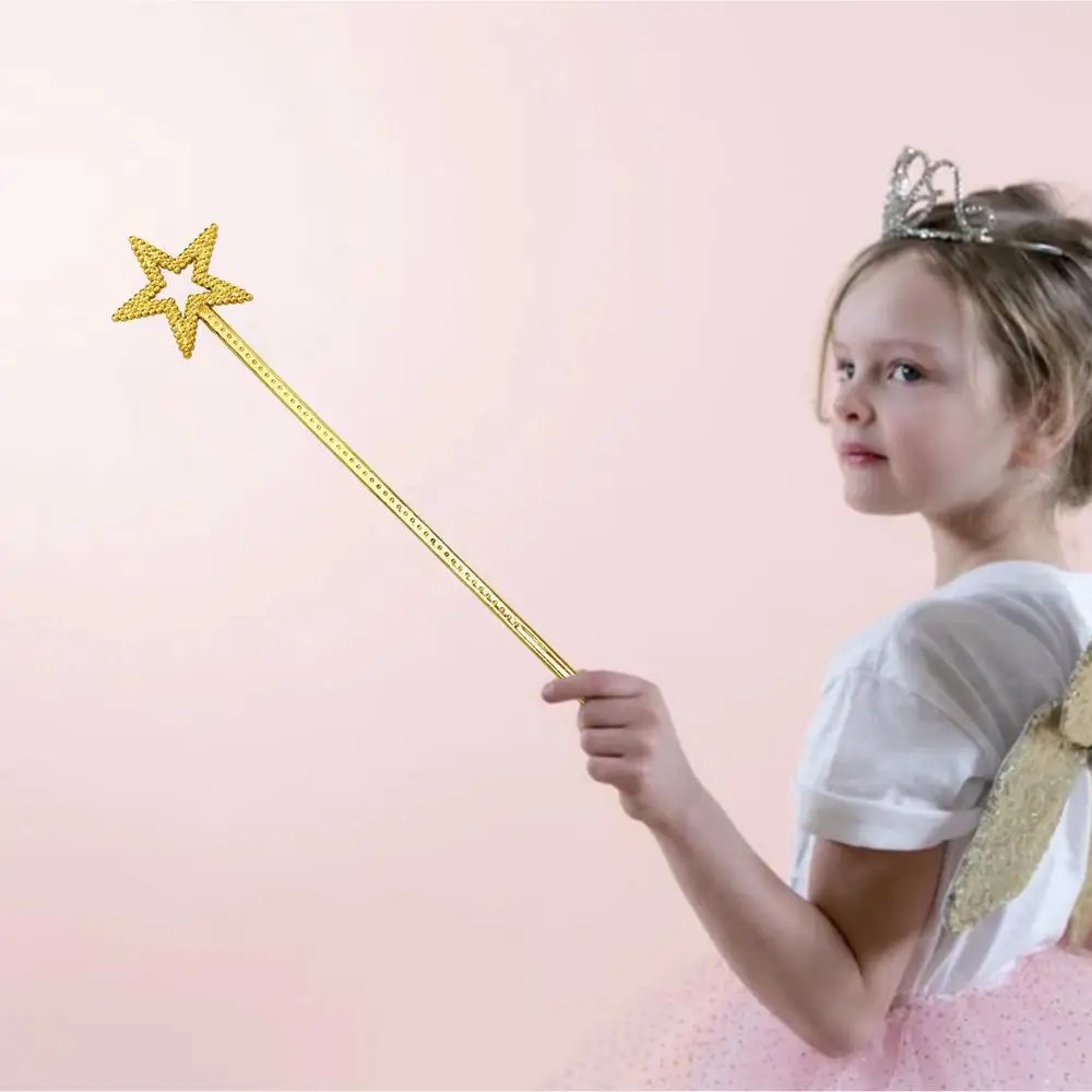 Magic Wand For Kids Golden Silver 13 Inches Star Wand Fairy Princess Angel Wand Sticks For Girls Costume Birthday Party Wedding
