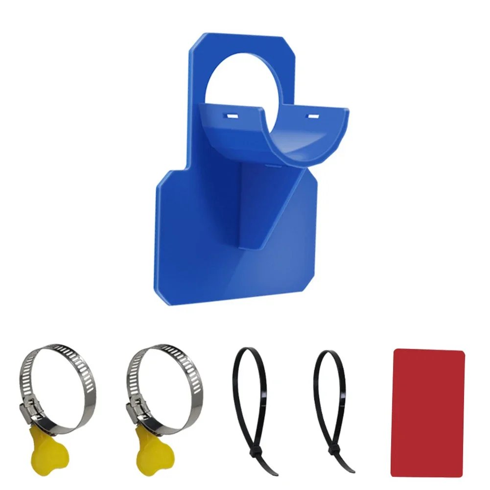 2PCS Swimming Pool Pipe Fixing Holder Support for Intex Above Ground Pool 30-38mm Hose Outlet Mount Bracket with Cable Tie Clamp