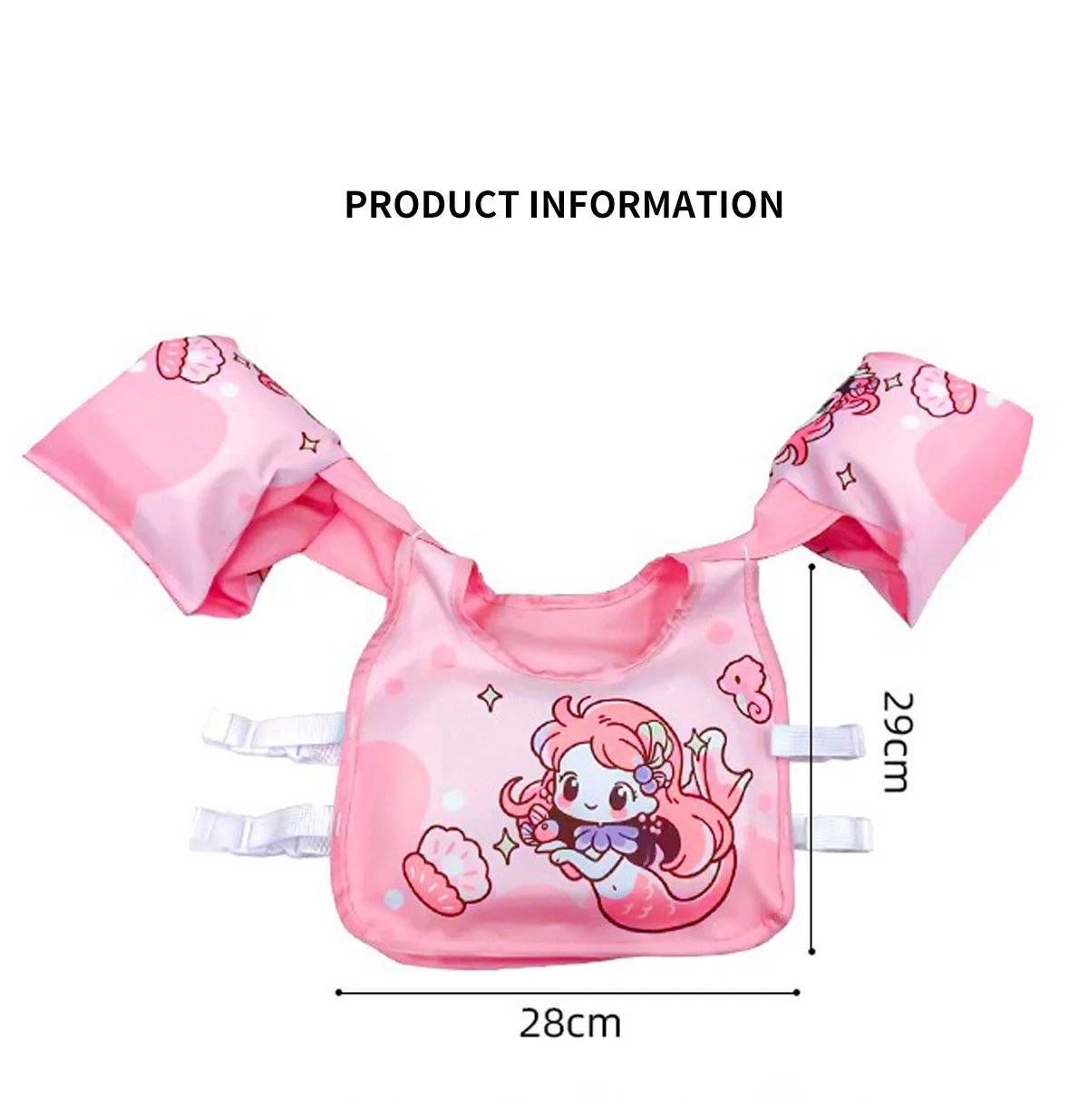 ROOXIN Baby Swim Vest Child Buoyancy Vest Swimming Ring Tube For Kid Swimming Arm Ring Swim Pool Float Water Play Equipment