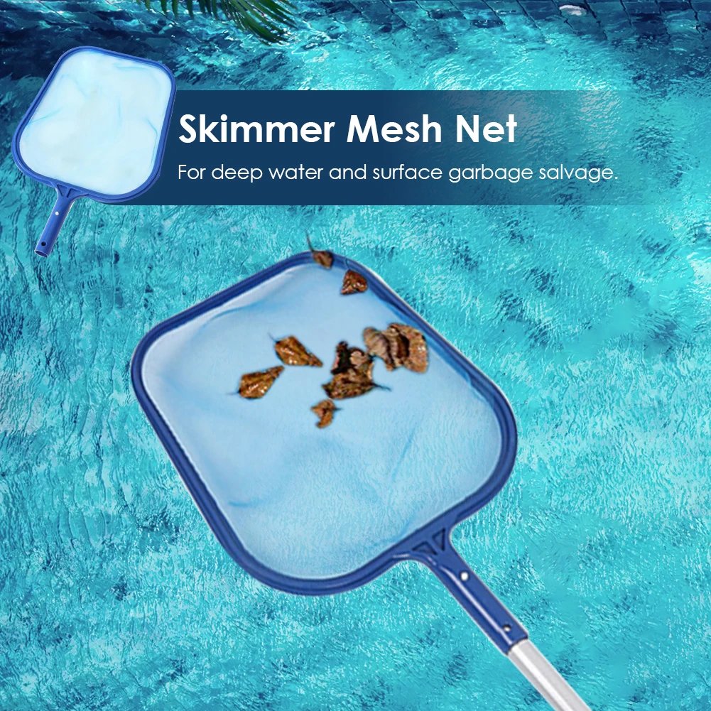 Leaf Skimmer Swimming Pools Cleaning Net SPA Rubbish Skimmer Rake Leaf Mesh Deep Bag Pond Leaves Cleaning Net Pool Accessories