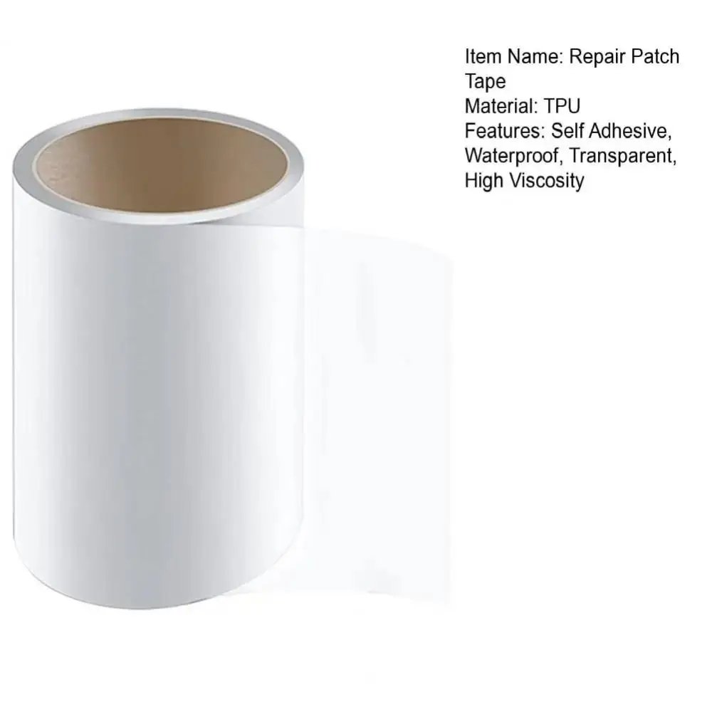 1 Roll Repair Patches Kit TPU Tape Professional Repairing Patches For Inflatable Toy Swim Pool Float Tent Air Mattress Raincoat