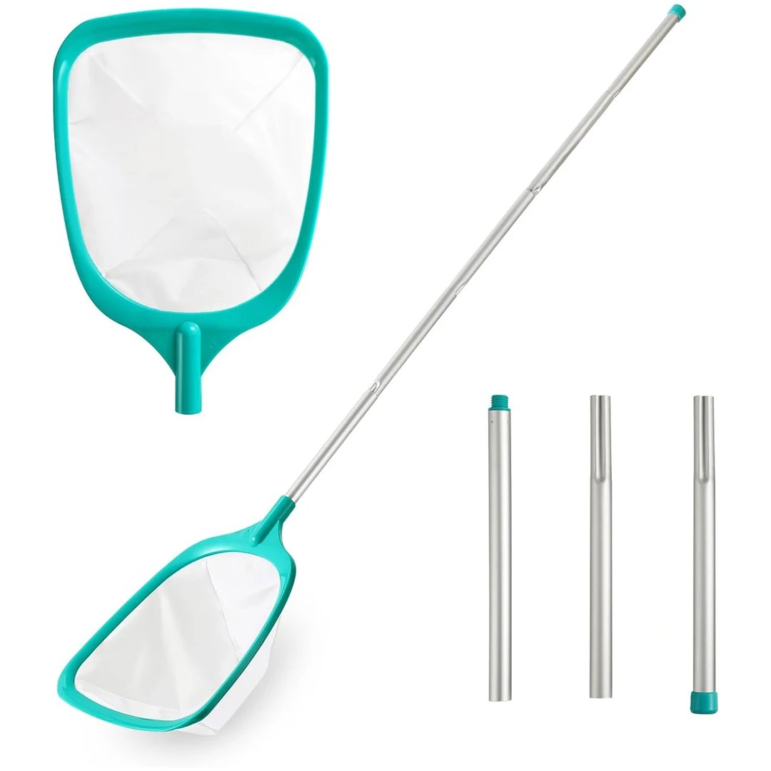 Pond Skimmer Net Summer Pool Skimmer Net With Retractable Pole Leaf Removal Garden Pond Professional Cleaning Tools