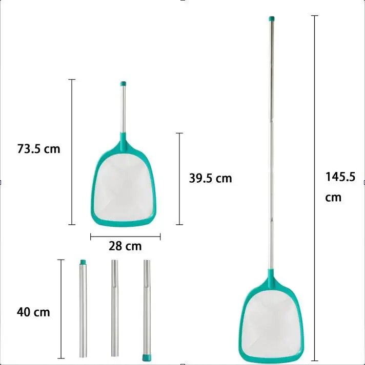 Pond Skimmer Net Summer Pool Skimmer Net With Retractable Pole Leaf Removal Garden Pond Professional Cleaning Tools