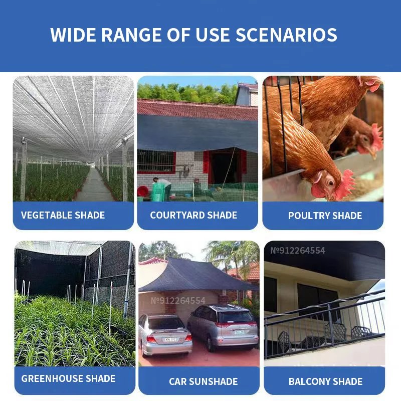 Outdoor garden shading net, UV protection, outdoor shading, swimming pool shading, plant shed shading