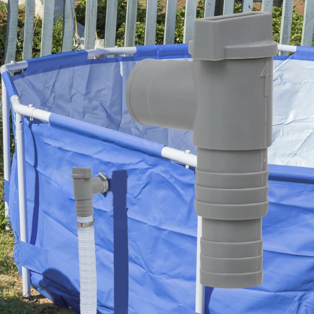 PVC Pool Filter Pump Adapter Durable 32mm Pool On/Off Plunger Valve Sealed Replacement for Outdoor Equipment Parts