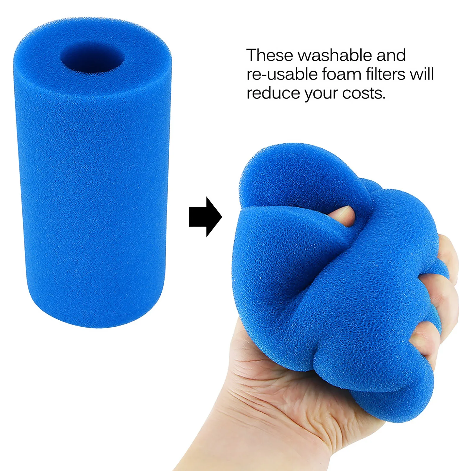 Swimming Pool Foam Filter Sponge Reusable Biofoam Cleaner Water Cartridge Intex Type Swimming Pool Accessories piscina piscine Swimming Pool Foam Filter Sponge Reusable Biofoam Cleaner Water Cartridge Intex Type Swimming Pool Accessories piscina piscine