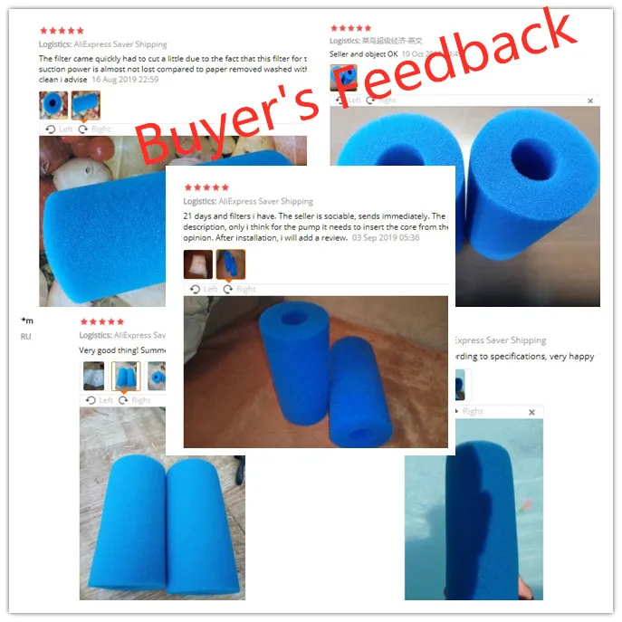 Swimming Pool Foam Filter Sponge Reusable Biofoam Cleaner Water Cartridge Intex Type Swimming Pool Accessories piscina piscine Swimming Pool Foam Filter Sponge Reusable Biofoam Cleaner Water Cartridge Intex Type Swimming Pool Accessories piscina piscine
