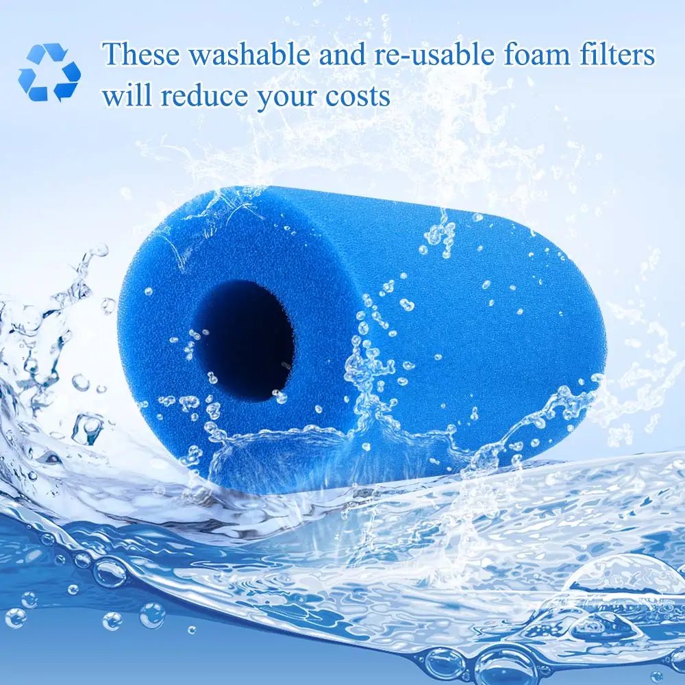 Swimming Pool Foam Filter Sponge Reusable Biofoam Cleaner Water Cartridge Intex Type Swimming Pool Accessories piscina piscine Swimming Pool Foam Filter Sponge Reusable Biofoam Cleaner Water Cartridge Intex Type Swimming Pool Accessories piscina piscine