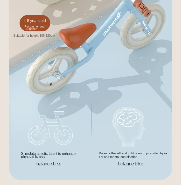 Chase New High Carbon Steel Children's Balance Bike For 2-6 Years Old New Two Wheeled Non Pedal Bike Sliding And Sliding