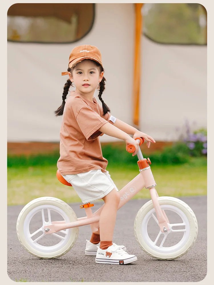 Chase New High Carbon Steel Children's Balance Bike For 2-6 Years Old New Two Wheeled Non Pedal Bike Sliding And Sliding
