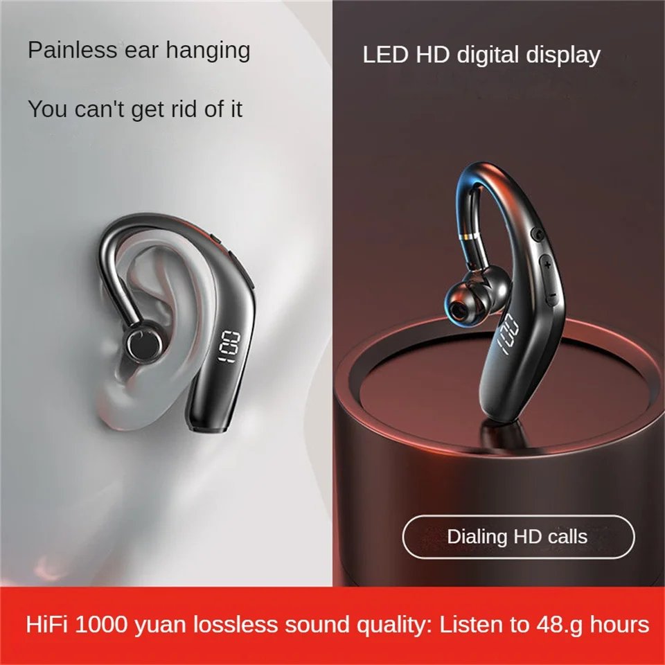 Wireless Bluetooth Headphones With Microphone Earphones Handsfree Noise Canceling Headset For Talking Business Audifonos Driving