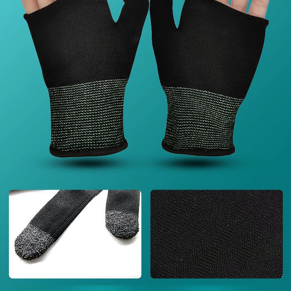 2pcs Finger Thumb Sleeve Gloves For Gamer Non-scratch Portable Mobile Gaming Gloves Gaming Accessories Comfortable Sweat Proof