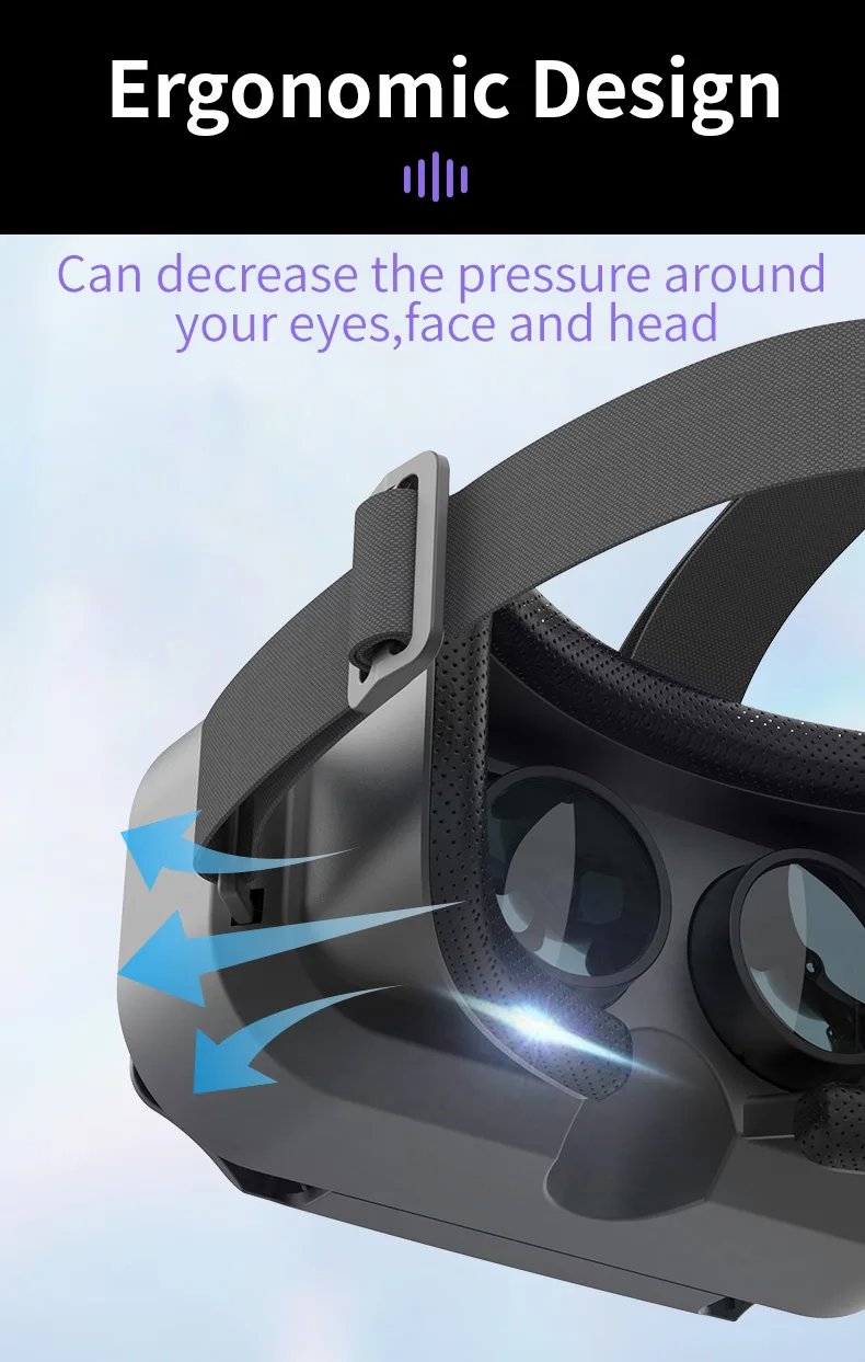 G13 VR Glasses VR Smart Glasses Headset Smart Glasses Helmet Video Game Binoculars For 5-7 Inches Smartphone VR Helmet