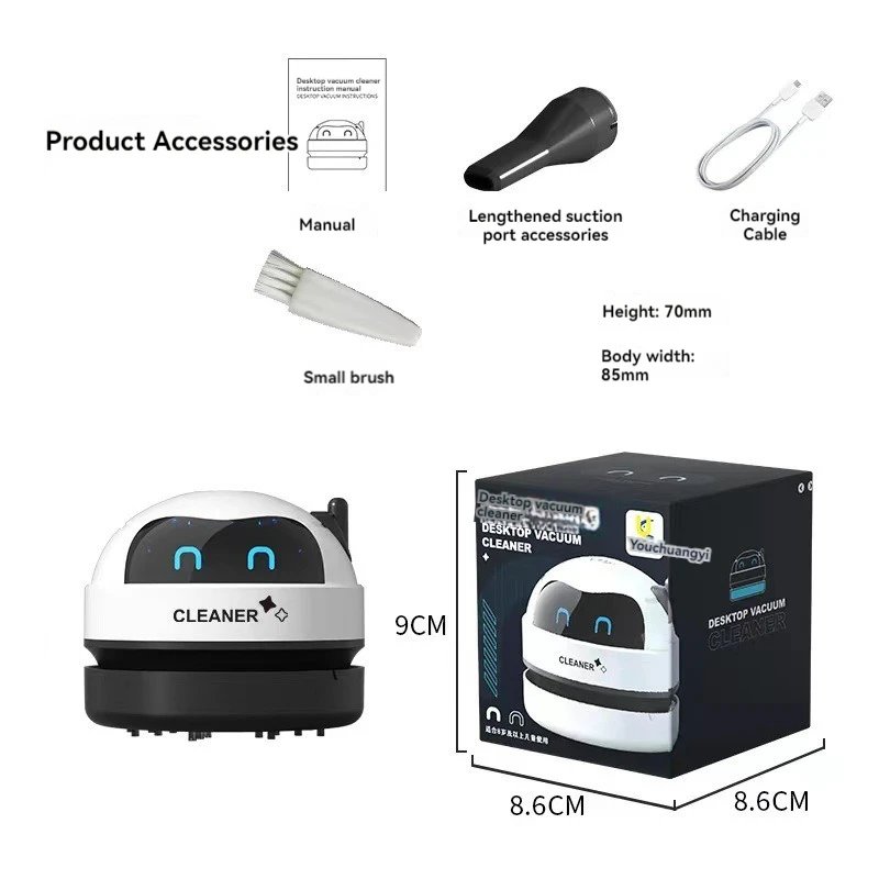 Desktop Vacuum Cleaner Mini Wireless Cleaner Student Stationery Gift Home Portable Rechargeable Desktop Cleaner Desktop Vacuum Cleaner Mini Wireless Cleaner Student Stationery Gift Home Portable Rechargeable Desktop Cleaner