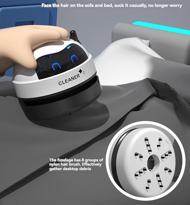 Desktop Vacuum Cleaner Mini Wireless Cleaner Student Stationery Gift Home Portable Rechargeable Desktop Cleaner