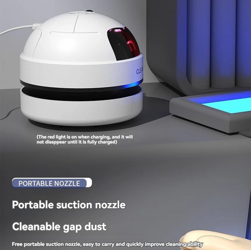 Desktop Vacuum Cleaner Mini Wireless Cleaner Student Stationery Gift Home Portable Rechargeable Desktop Cleaner