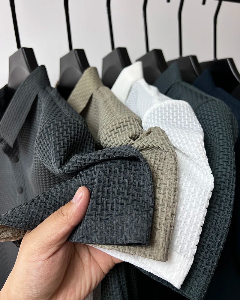 【High-quality】M-4XL Summer New Men's Short Sleeve T-shirt Cool and Breathable POLO Shirt Business Casual Sweat-absorbing Top 【High-quality】M-4XL Summer New Men's Short Sleeve T-shirt Cool and Breathable POLO Shirt Business Casual Sweat-absorbing Top