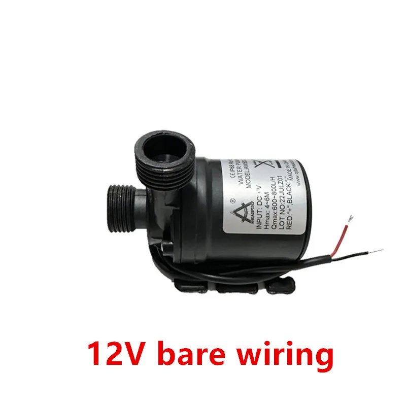 Purchase limit 1 piece Water Pump 12v High Pressure Ultra Quiet Solar DC 24V Lift 5M 800L/H Brushless Motor Submersible Water Pumps Quick Break Joint