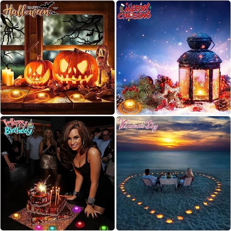 1Set Remote Control Car LED Interior Ambient Light - Colorful Adhesive Decoration for Auto Roof Foot Atmosphere Lamp 13 Colors