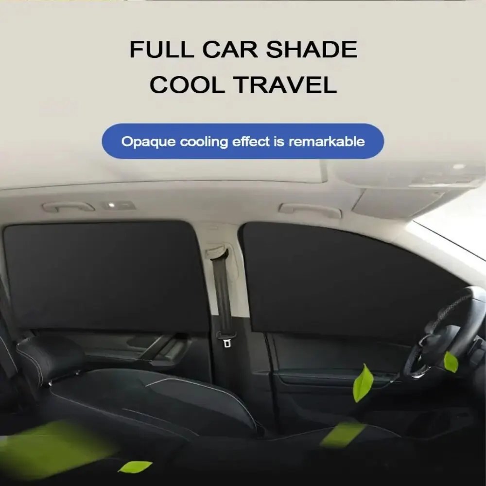 Purchase limit 1 piece 2Pcs Car Side Window Sun Shade Magnet Privacy Curtains UV Reflection Anti Glare UV Block Sunshade for Front/Back Window