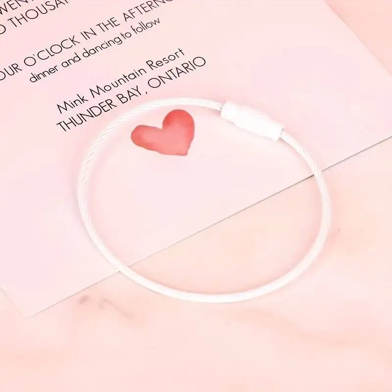 10pcs Colorful Stainless Steel Wire Luggage Tag Clip Durable And Easy To Install Perfect For Travel And Everyday Use