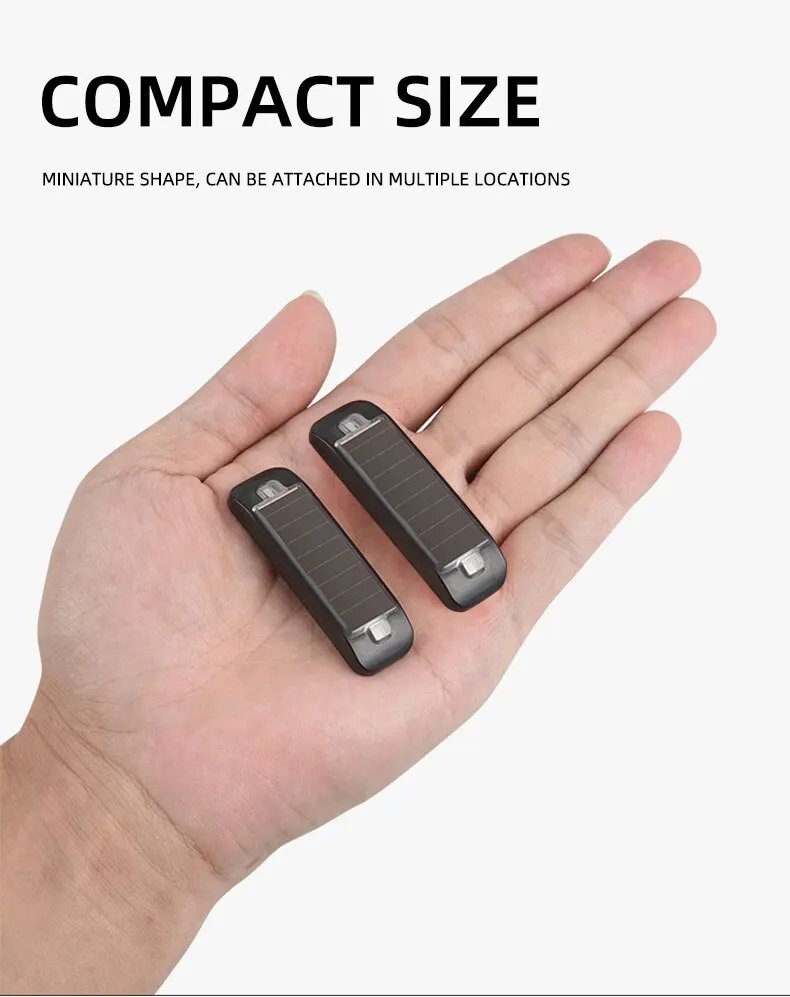 Solar Power Warning Light for Car Motorcycles LED Flashlight Indicator In-Night Caution Strobe Warning Light Running Lamp Solar Power Warning Light for Car Motorcycles LED Flashlight Indicator In-Night Caution Strobe Warning Light Running Lamp