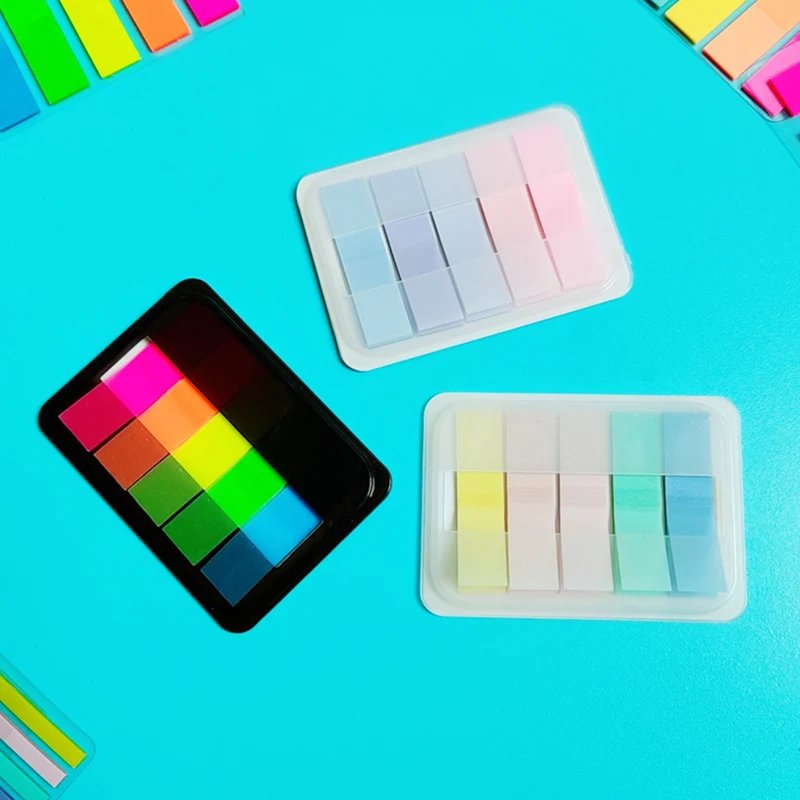 Purchase limit 1 piece 1 Box 100pcs Index Stickers Extractable Sticky Tabs Page Markers Sticky Index Tabs Writable Page Sticky Notes Transparent Color