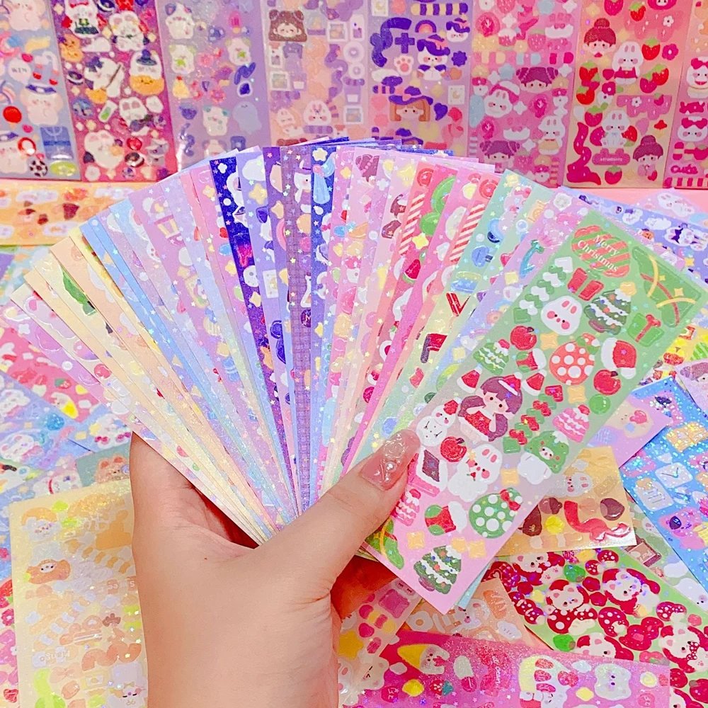 Kawaii Stickers for Kids Cute Stationary Aesthetic Diary Decoration Art Supplies Stickers for Scrapbooking Lot Korean Paper Desk