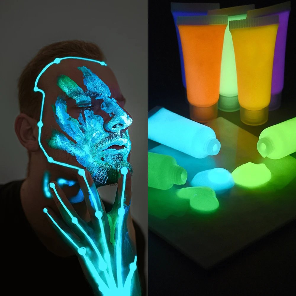 15g Light Fluorescent Luminous Paint Epoxy Resin Pigment Glow In Dark Acrylic Paints For DIY Party Makeup Decoration Supplies