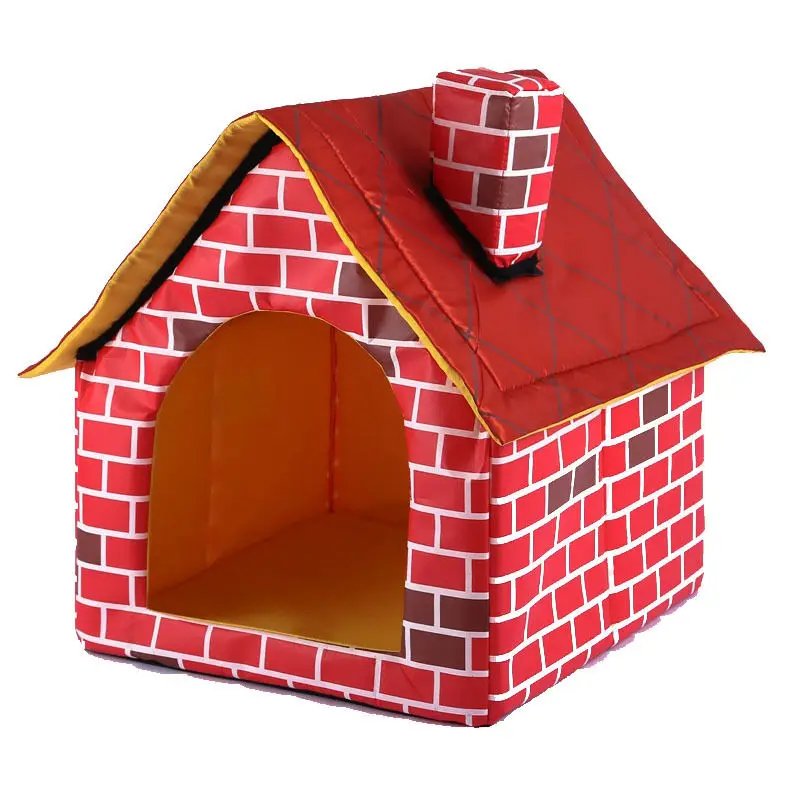 Cat Puppy Home Portable Red Brick Pet Dog House Warm and Cozy Cat Bed Dog Kennel House for Pets Animals Removable Travel House Cat Puppy Home Portable Red Brick Pet Dog House Warm and Cozy Cat Bed Dog Kennel House for Pets Animals Removable Travel House