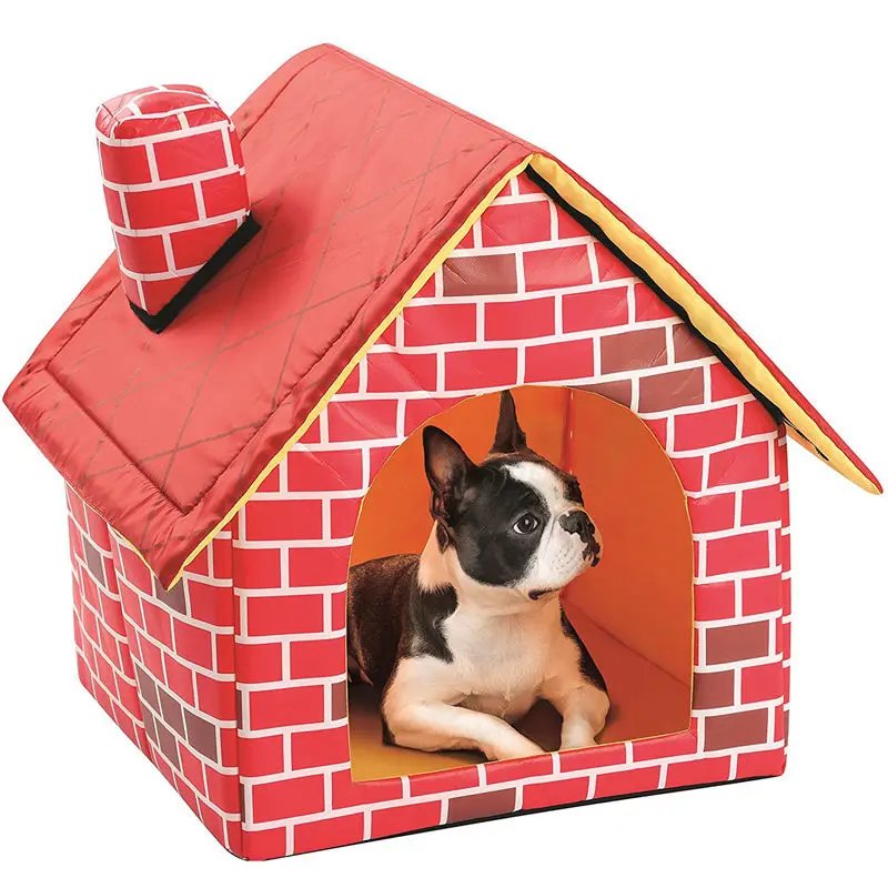 Cat Puppy Home Portable Red Brick Pet Dog House Warm and Cozy Cat Bed Dog Kennel House for Pets Animals Removable Travel House Cat Puppy Home Portable Red Brick Pet Dog House Warm and Cozy Cat Bed Dog Kennel House for Pets Animals Removable Travel House