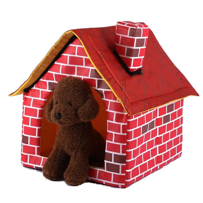 Cat Puppy Home Portable Red Brick Pet Dog House Warm and Cozy Cat Bed Dog Kennel House for Pets Animals Removable Travel House Cat Puppy Home Portable Red Brick Pet Dog House Warm and Cozy Cat Bed Dog Kennel House for Pets Animals Removable Travel House