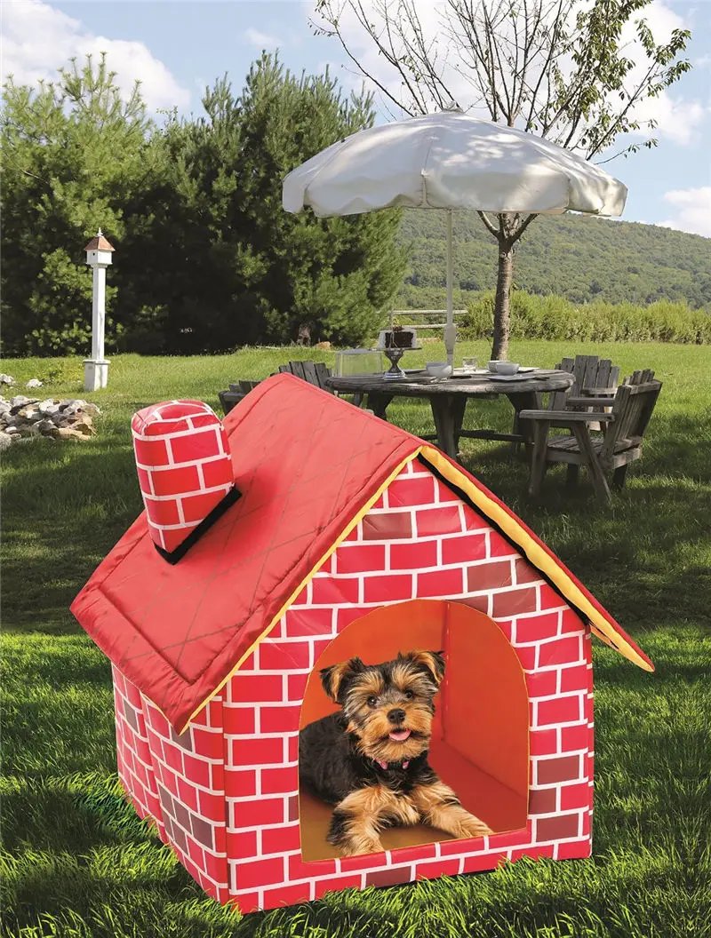 Cat Puppy Home Portable Red Brick Pet Dog House Warm and Cozy Cat Bed Dog Kennel House for Pets Animals Removable Travel House Cat Puppy Home Portable Red Brick Pet Dog House Warm and Cozy Cat Bed Dog Kennel House for Pets Animals Removable Travel House