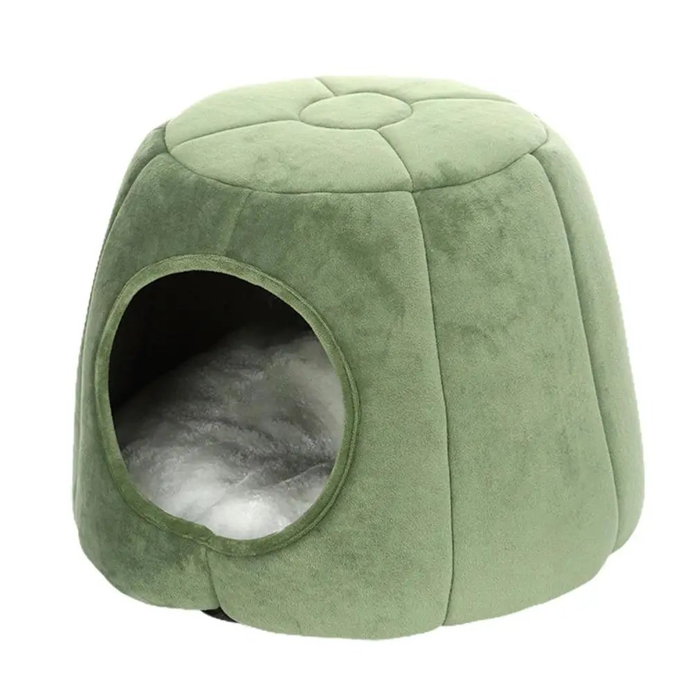 Pet House Kennel Bed Comfortable Sleeping House Tent Cave With Removable Washable Pillow Cushion Pad Cats Dogs Bed Supplies
