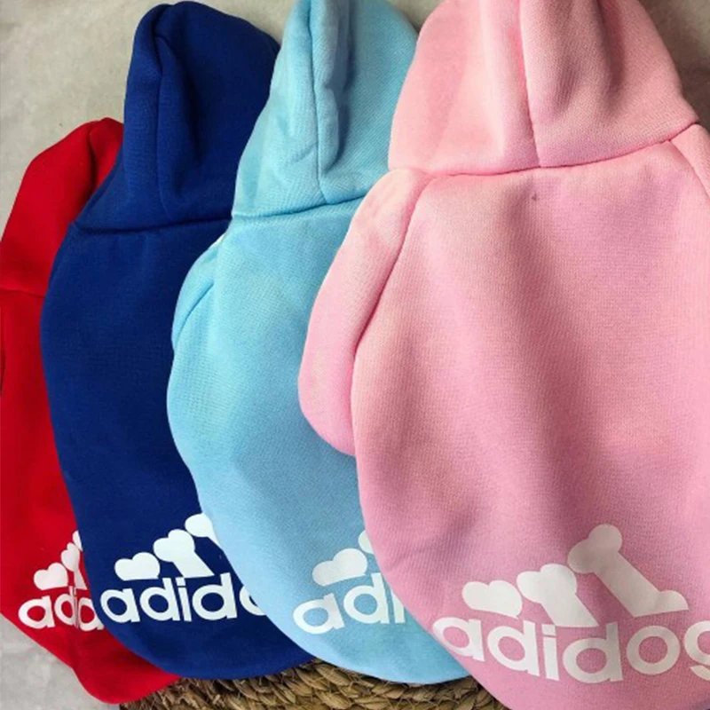 Pet Dog Clothes Adidog Dog Hoodies Autumn Winter Warm Coat for Large Dogs Jacket Sweater Puppy French Bulldog Clothing